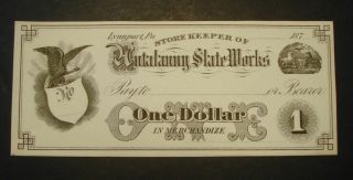 1$ Hutalanny Slate,  Lynnport,  Pa.  1870 