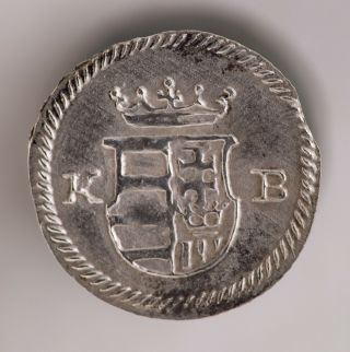 Leopold I 1663 K B Silver Coin Obol 1/2 Denar
