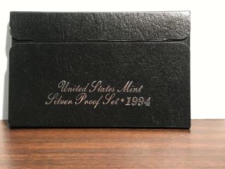1994 Us Silver Proof Set - Complete With Box And