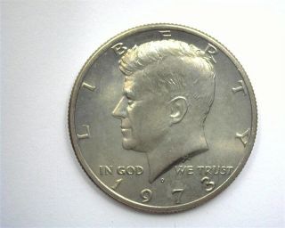 1973 - D Kennedy 50 Cents Exceptional Uncirculated Scarce This