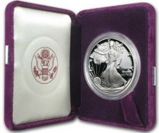 1987 S Walking Liberty Silver American Eagle Proof One Dollar Coin 1 Oz Silver