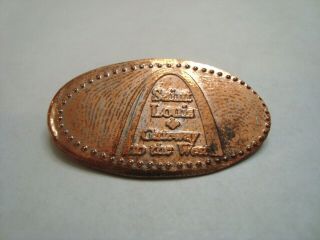 St.  Louis Arch - My Lucky Penny - - Elongated Zinc Mule Penny