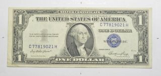 Crisp - 1935 - E United States Dollar Currency $1.  00 Silver Certificate 317