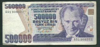 Turkey 1993 500000 (500,  000) Lira P 208 Circulated