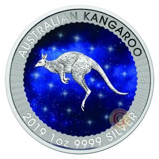 Australia 2019 1 Oz Kangaroo Glowing Galaxy
