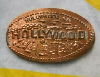 Hollywood Sign Elongated Penny California Usa Cent Souvenir Coin