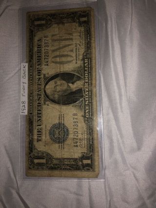 1928 Funny Back $1 Bill