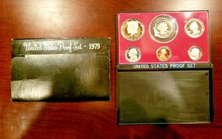 1979 - S United States (6 Coin) Proof Set In Black Box