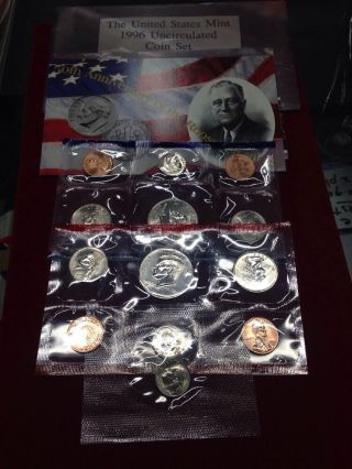 1996 Us Set With The Roosevelt W Dime