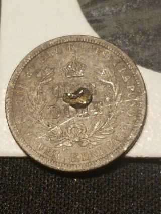 1883 Hawaii Silver Dime - Small Mount On Reverse - Make Us An Offer 2