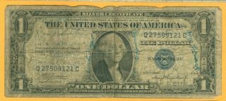 1935 - A Short Snorter Silver Certificated $1 Multiple Signatures