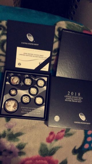 2018 S Limited Edition Silver Proof Set (8 Coins In Ogp W/coa)