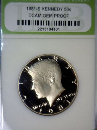 1981s Gem Proof Kennedy Half Dollar Coin In A Slab Lk Holder