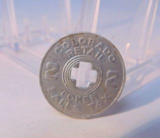 Vintage State Of Colorado Retail Sales Tax Token Payment 2