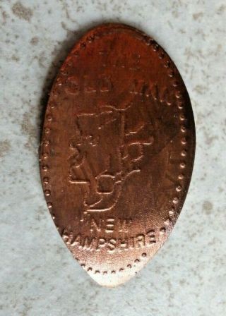 The Old Man Of The Mountain Elongated Penny Mason Nh Usa Cent Souvenir Coin