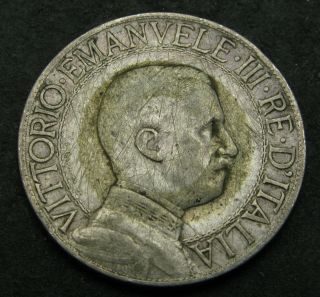 ITALY 1 Lira 1912 R - Silver - Vittorio Emanuele III.  - 3478 2