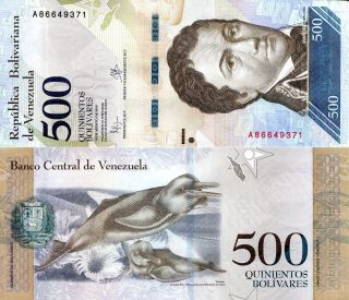 Venezuela P - 94c 500 Bolivares 2017 Dolphins World Paper Money Note Currency Unc