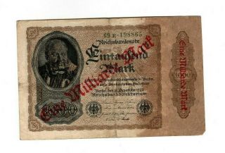 Xxx - Rare 1 Billion Mark Weimar Inflation Banknote 1922 In Ok Con