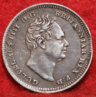 1837 Great Britain 4 Pence Silver Foreign Coin