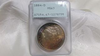 1884 O Us Morgan Silver $1 Dollar Coin Ms - 63 Pcgs Orleans