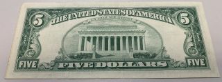 U.  S.  - $5.  00 (Five Dollar) Red Seal Bill | Year: 1963 2