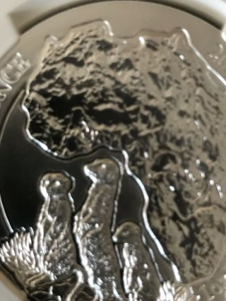 2016 MS70 Rwanda 1oz Silver 50 Francs Meerkat NGC UNC African Ounce Series 4
