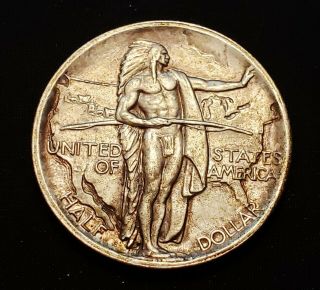 1926 Oregon Trail Commemorative Silver Half Dollar - Attractive Coin