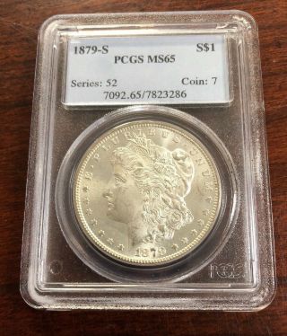 1879 - S $1 Morgan Silver Dollar Pcgs Ms65