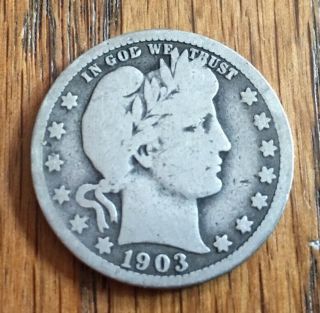 1903 O Barber Quarter - 90 Silver