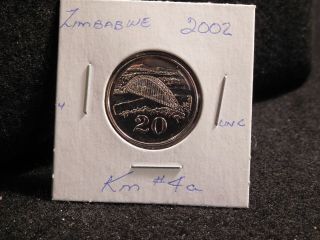 Zimbabwe: 2002 20 Cents Coin (unc. ) (169) Km 4 A