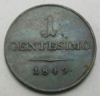 Lombardy / Venetia (italian State) 1 Centesimo 1849 M - Copper - 2998