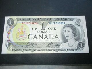 I - 1973 Bank Of Canada Canadian $1.  00 Bill One Dollar Bank Issue Crisp