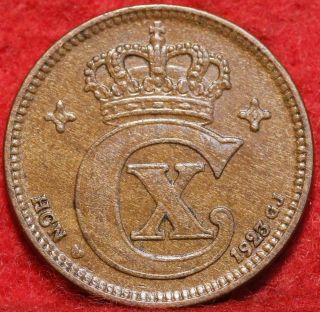 1923 Denmark 2 Ore Foreign Coin