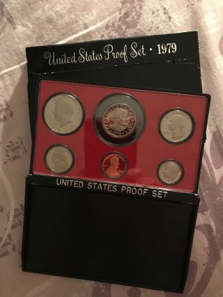 1979 S United States Proof Set Of Coins,  Susan B Anthony,  Kennedy,  Washington.