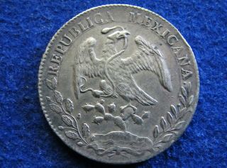 1896 Cn Mexico Silver 8 Reales - Vf/xf Detail - Flaw - U S