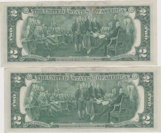 2 consecutively 1976 $2 FEDERAL RESERVE NOTES from the Bank of Atlanta,  Ga 4