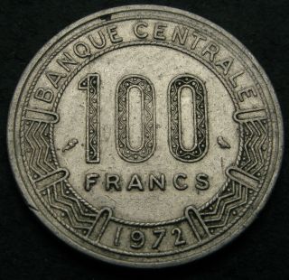 Cameroon 100 Francs 1972 (a) - Nickel - Vf - 2586