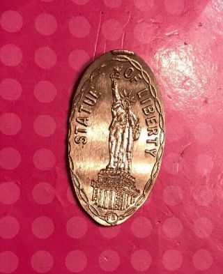 Statue Of Liberty York Elongated Pressed Penny Copper