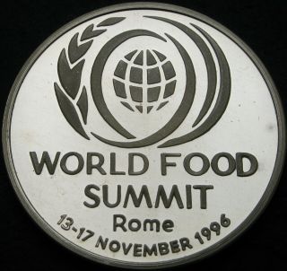 Romania 100 Lei 1996 Proof - Silver - World Food Summit Fao - 1392 ¤