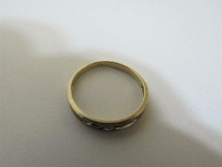 10K GOLD DIAMOND RING WEDDING BAND ENGAGEMENT ANNIVERSARY 1.  3 g.  SCRAP OR NOT 4
