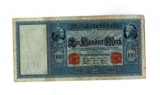 Xxx - Rare German 100 Mark Empire Banknote From 1910 Fine Con