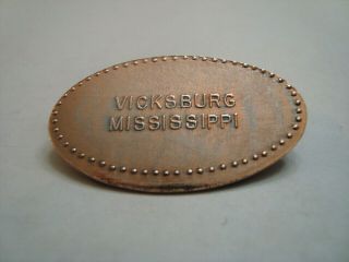 BIEDENHARN COCA - COLA MUSEUM Vicksburg,  MS - - elongated zinc mule penny 2