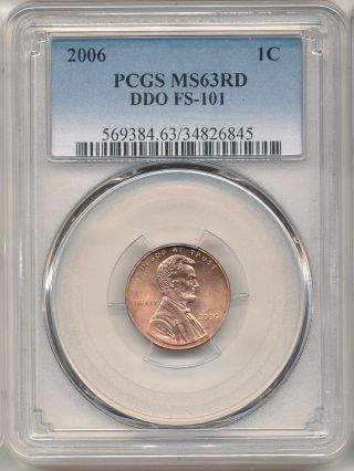 2006 1c Doubled Die Obverse Fs - 101 Cpg Pcgs Ms63 Red (ear)