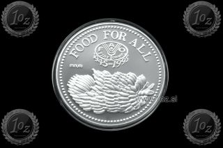 Uganda 5000 Shillings 1995 (f.  A.  O.  - Fao) Silver Commemor.  Coin (km 128) Proof
