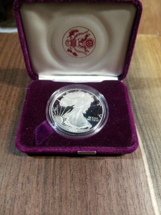 1987 Silver Dollar Coin 1 Troy Oz American Eagle Walking Liberty.  999 Fine