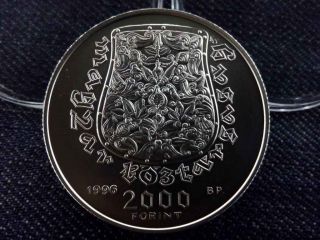 Hungary 1100th Anniversary Of The Hungarian Conquest 2000 Forint Silver Coin 199
