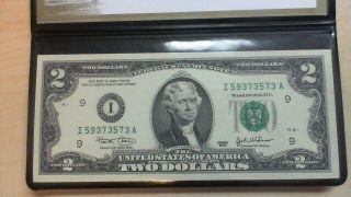 United States Monetary Exchange Uncultivated $2 Bill In Black Case Sa1 (2)