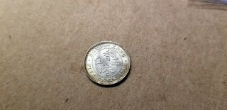 1901 Silver Hong Kong 5 Cents KM 5 CHOICE/GEM BU 3