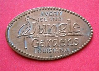 Jungle Gardens Elongated Penny Avery Island La Usa Cent Souvenir Coin