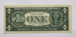 1969D $1 SAN FRANCISCO Federal Reserve Note,  CRISP & UNCIRCULATED BANKNOTE 2